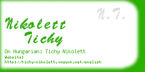 nikolett tichy business card